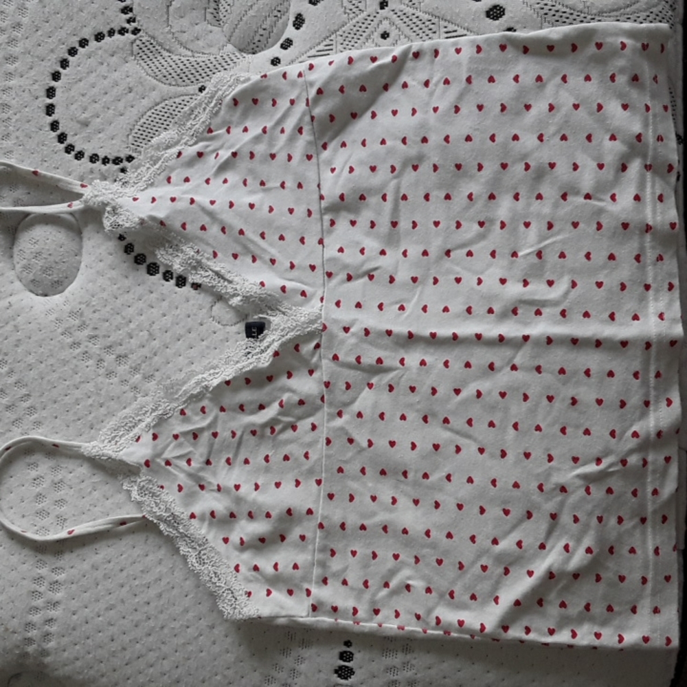 Brandy Melville Amara Hearts Tank